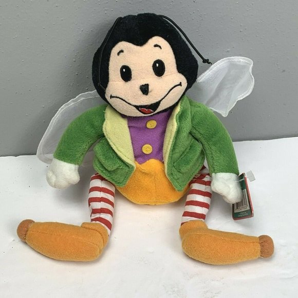 The Humbug Bean Bag Bug with Wings 1998 Zephyr Design Green Coat Plush ToY NWT - Picture 1 of 5